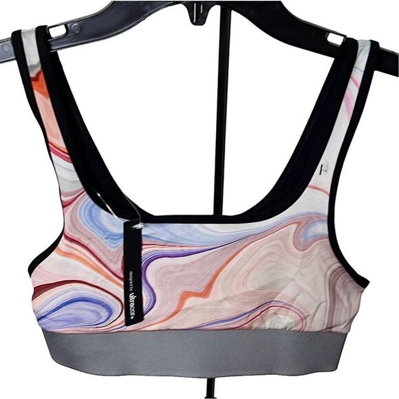 COR Designed by Ultracor Gray Swirl Sports Bra NWT Size Small - Picture 1 of 5